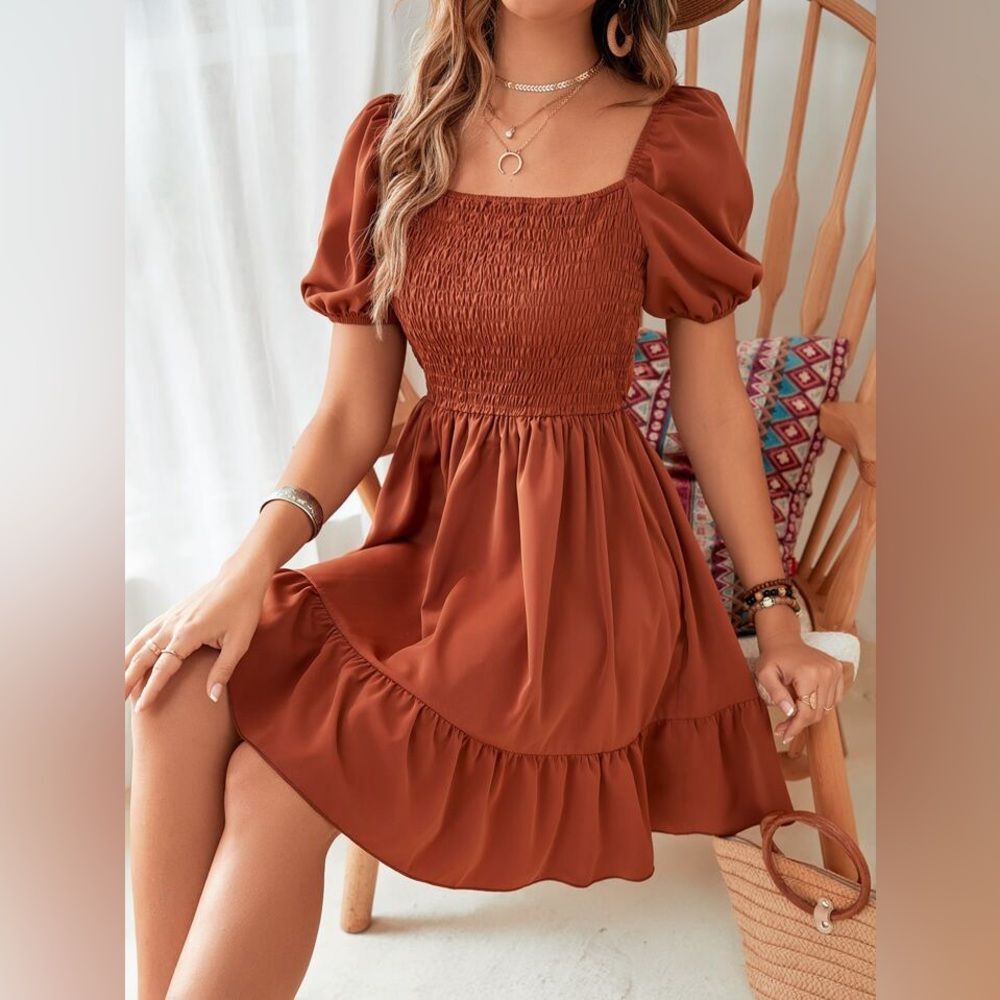 SHEIN Terracotta Dress